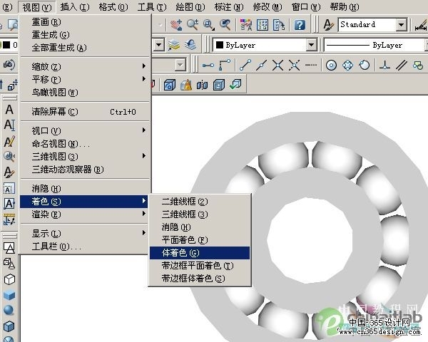 AutoCAD教程：建模之机械轴承