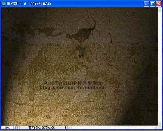Photoshop制作复古效果的墙壁文字
