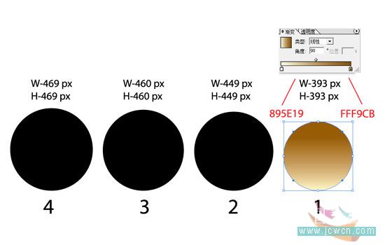 Illustrator鼠绘教程：简朴绘制金色指南针