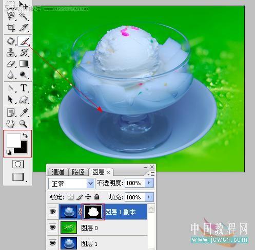 PS抠图+合成制作出香甜的雪糕