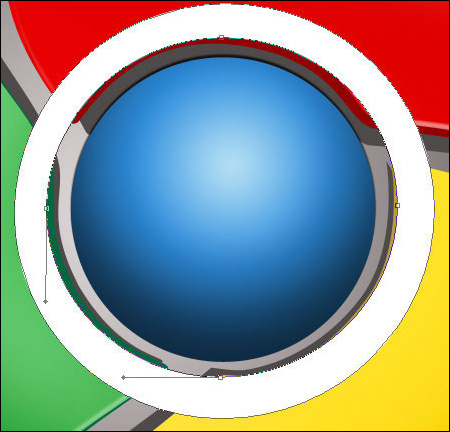 绘制Google Chrome浏览器LOGO