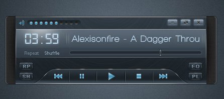 Photoshp鼠绘一个时尚的音乐播放器