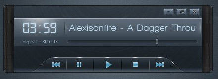 Photoshp鼠绘一个时尚的音乐播放器