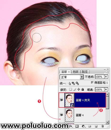 Photoshop把真人头像转石膏雕像