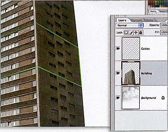 实例教程：在photoshop中切割大楼